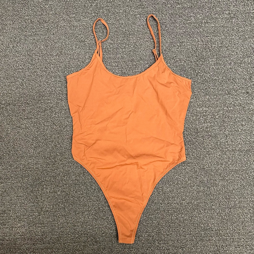 The Great Eros Lugano Cami Bodysuit in Sienna